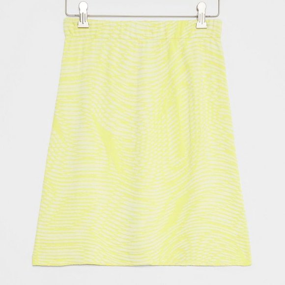 Aldomartins NWT Made in Spain Women's Chartreuse VALENCIA Knit Mini Skirt - Picture 1 of 5